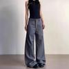 Women's High-End Pleated Casual Loose Fit Straight-Leg Trousers - Spring/Autumn Collection