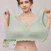 Seamless Steel Ring-Free Sports Bra for Women with Large Breasts, Side Support, and Beautiful Back Design