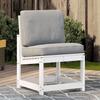 VidaXL Garden Chair, Seat with Backrest, Dining Chair, Camping Armchair, Outdoor Patio Terrace Furniture, White 832616
