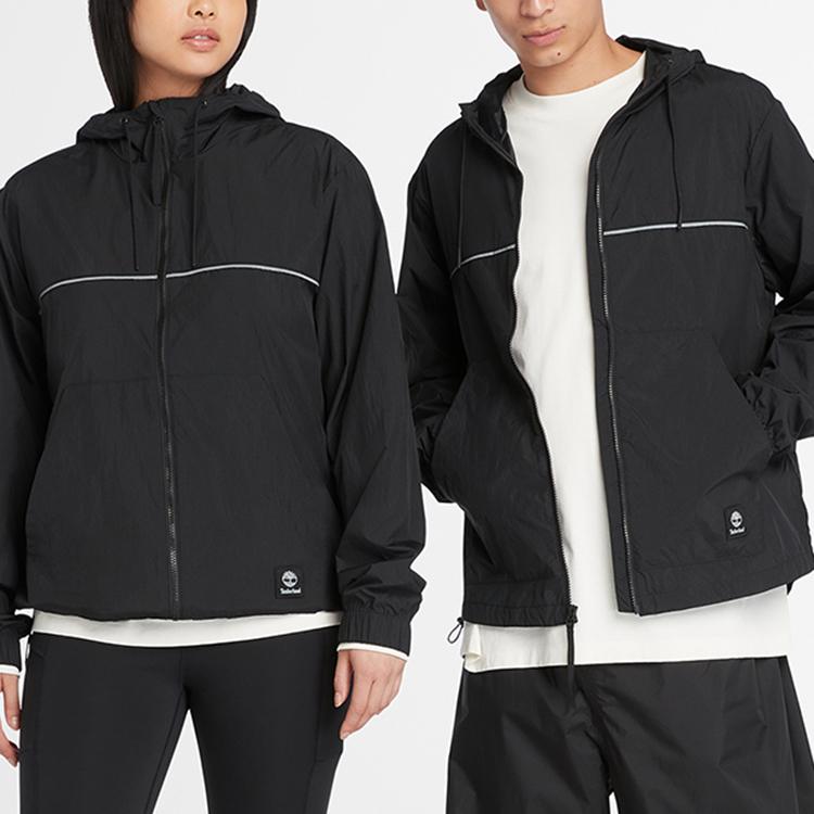 Timberland Унисекс Легкая outdoor куртка с капюшоном Черная A41B5-001
