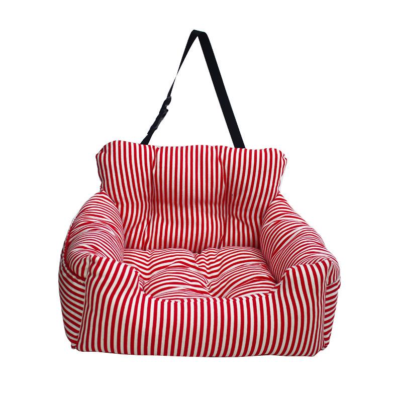 Pet Car Booster Seat Fluffy Puppy Dog Cat Travel Carrier Soft Safety Bag