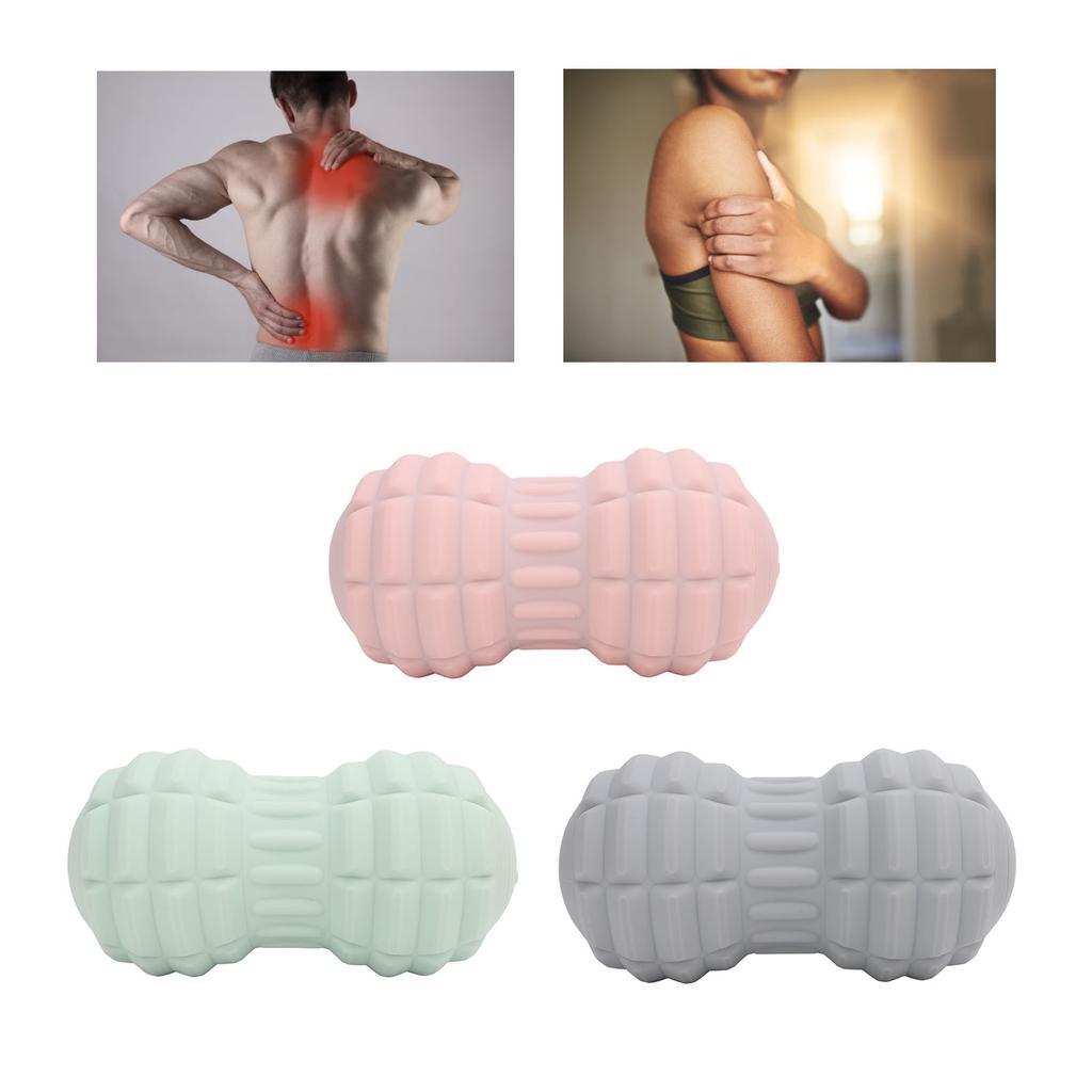 Peanut Massage Ball TPE 4 Vibrating Speeds Electric Deep Tissue Trigger Point Massager Roller for Ba