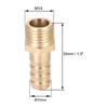 2 шт. латунных штуцеров для шланга с метрической резьбой, штуцер для воздуха, воды, топлива, масла и инертных газов
