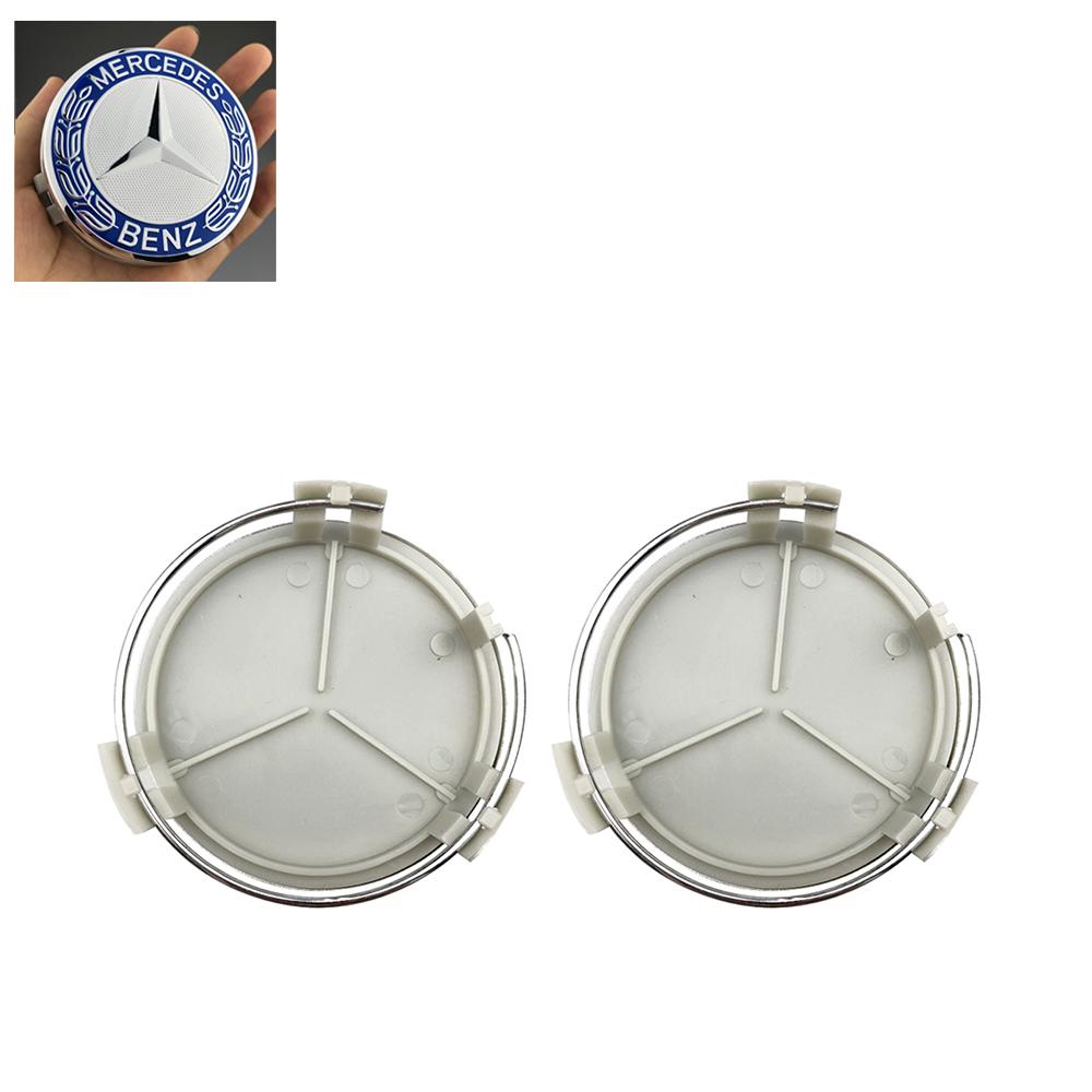 New 4pcs 75MM Car Styling Wheel hub modification Center Covers Hub Caps For Mercedes Benz B/C/E/S W211 W203 W204 W210 W124 AMG W202