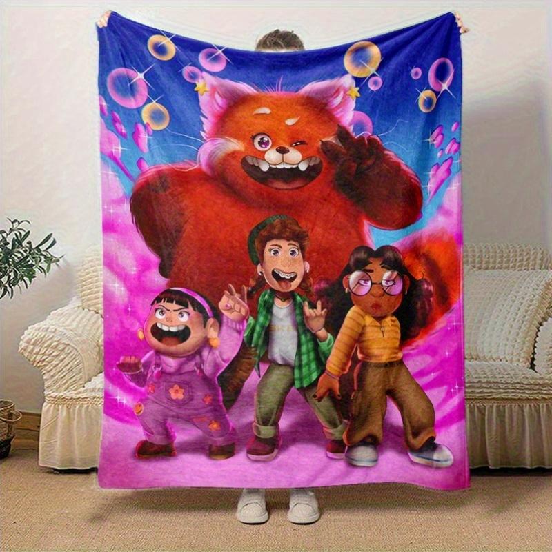 1pc, "Home Decor Blanket Soft & Cozy Red Panda Design for Sofa, Couch, Bed, Travel, Camping