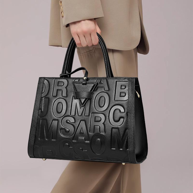 Новая модная женская сумка из коровьей кожи большой вместимости на осень и зиму, сумка через плечо, кроссбоди