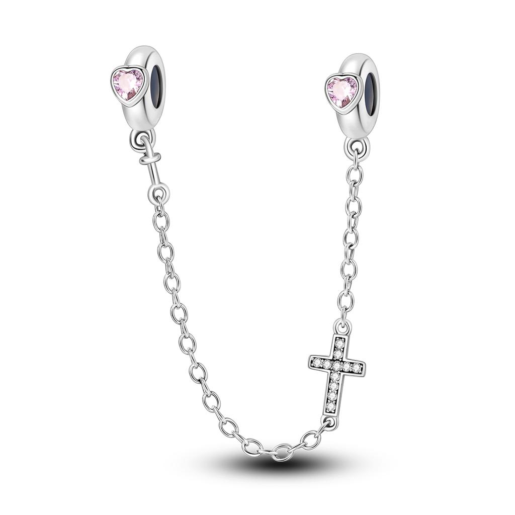 Cross Copper Charms Religion Pendant For Woman Fit Original Beads Bracelet Diy Fashion Jewelry