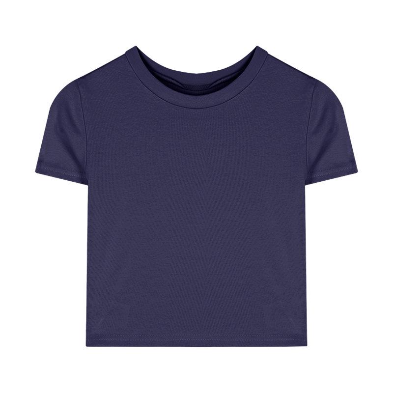 2025 Summer Sweet Pure Desire T-Shirt: Slim Fit, Short-Sleeved, Sexy Style for Women