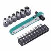 1 4 Wrench Screwdriver Ratchet Handle with Interchangeable Driver Bits and Sockets