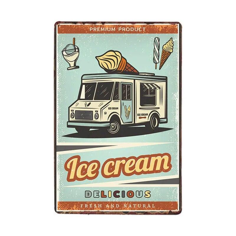 Лимонадный напиток, конфеты, винтажные жестяные вывески, кафе-бар, паб, Ретро Настенный декор, металлический плакат 20x30 см