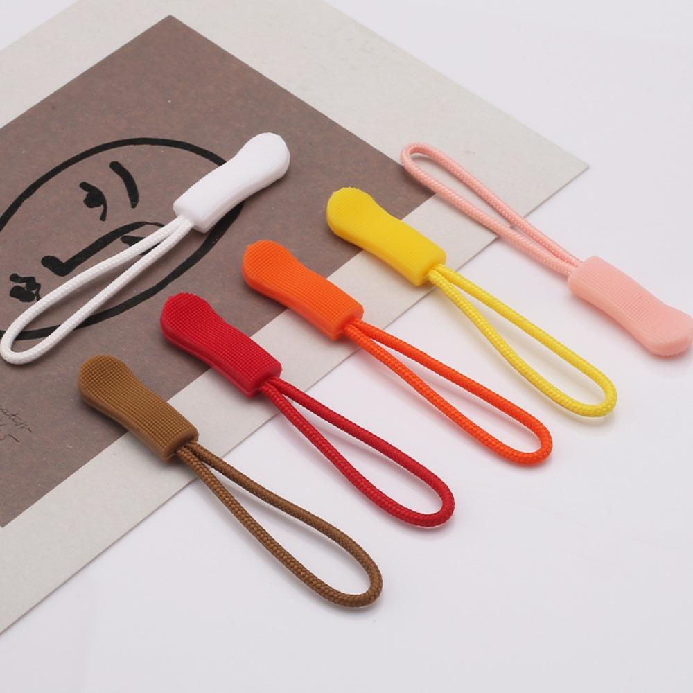 150 Pcs Lock Mechanism Zip Clip Buckle 15 Colors Slider Cord Rope Puller Zipper Pulls for Bag