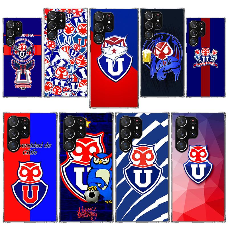 De Chile U-University Logo Phone Case for Samsung Galaxy S25 Edge S24 Ultra S23 Plus S22 S20 FE S10 + Soft Print Cover Coque
