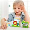 Детский пазл для возраста 1-3 года: Развивающая деревянная игрушка для раннего обучения с 9 деталями и шестисторонними картинками