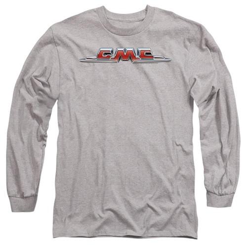 GMC Unisex Adult Chrome Logo Heather Long-Sleeved T-Shirt