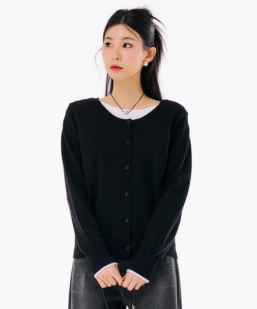 CHASECULT Women'S Layered Knit Cardigan-Farg5261B03