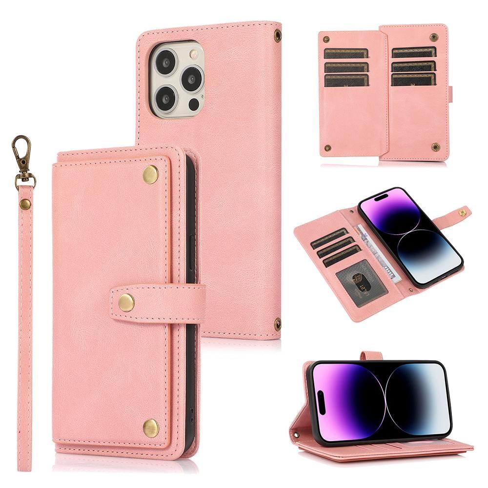 Crossbody Wallet Multi Card Flip Lanyard Leather Case for iPhone 15 14Plus 13 12 11Pro Max XS Max 8P 7P/Samsung S23 S22 S21 S20Ultra Plus A14 A54 A53