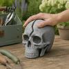 Decorative Solar Stakes for Lawns Cracked Skull Garden Light, Resin Halloween Pathway Lamp Outdoor Fairytale Accents Yard Patio Flower Bed, Waterproof