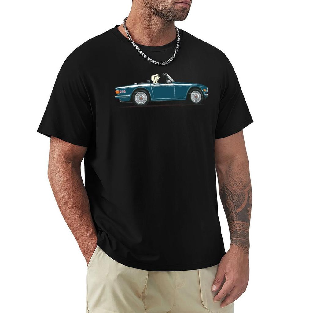 Mallard Green color TR6 – the Classic British Sports Car T-Shirt oversized t shirt anime clothes customs clothing for men