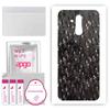 apgo Protective Skin Sticker for the Back Compatible with Huawei Mate 20 Lite, Wrap Film, Foil, Vinyl - Pattern Carbon Black Pixel