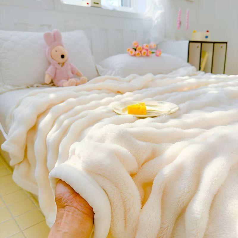 Жаккардовый Зимний Толстый Теплый Коралловый Плюшевый Наматрасник Высокая Эластичность Нескользящий Дышащий Подходит для Спальни Мягкая Простыня