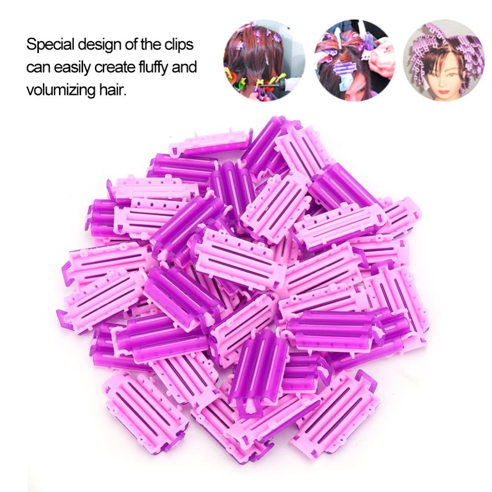 45pcs PP Hair Perm Clips Crinkle Design Hair Styling Tools Volume Hair Rollers For Women