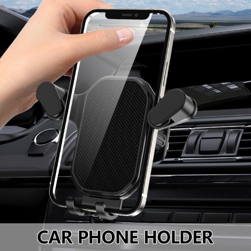 Автомобильный держатель для телефона с автоматическим зажимом, крючкового типа, крепящийся на воздуховод, держатель для мобильного телефона, автомобильная вращающаяся на 360 градусов подставка