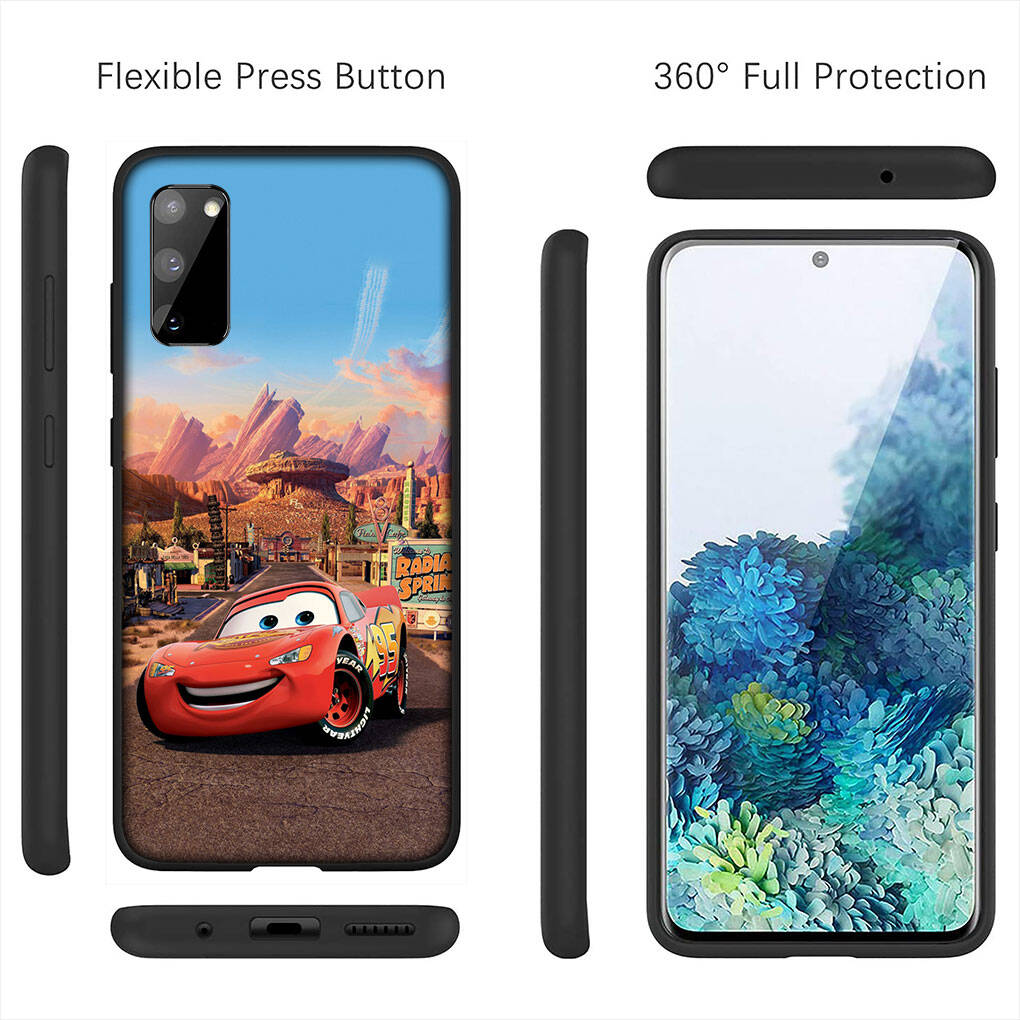 for Samsung Galaxy S25 S24 S23 S22 Ultra FE Plus A37 A57 A56 A55 A06 A16 A15 A36 A26 A35 A05 A25 A54 A34 Phone Case Cars Lightning McQueen 95 Cover