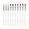 Набор кистей для дизайна ногтей, 10 шт.