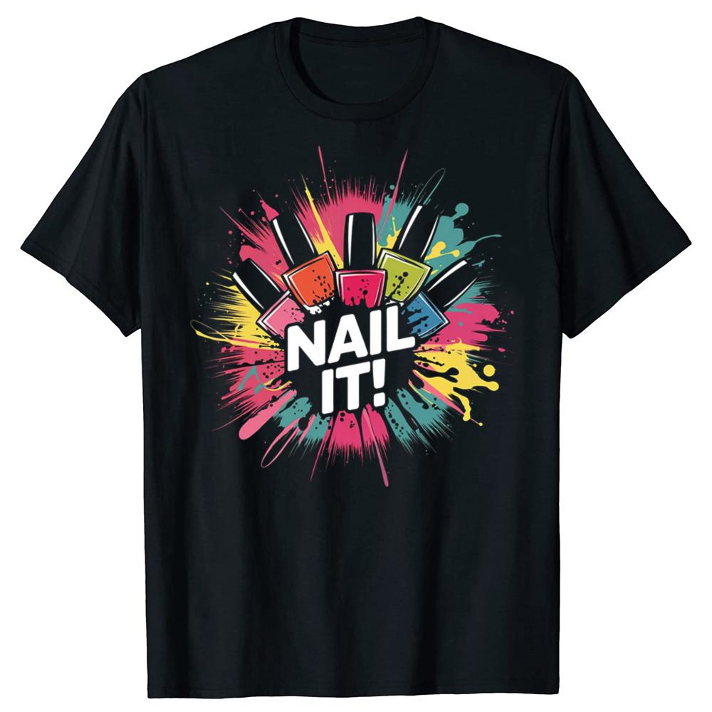Футболки с графикой Nail Master Техник Красота Нейл-арт Художник Женщины Мужчины Забавные Футболки Графическая Футболка Маникюрный Салон Топы