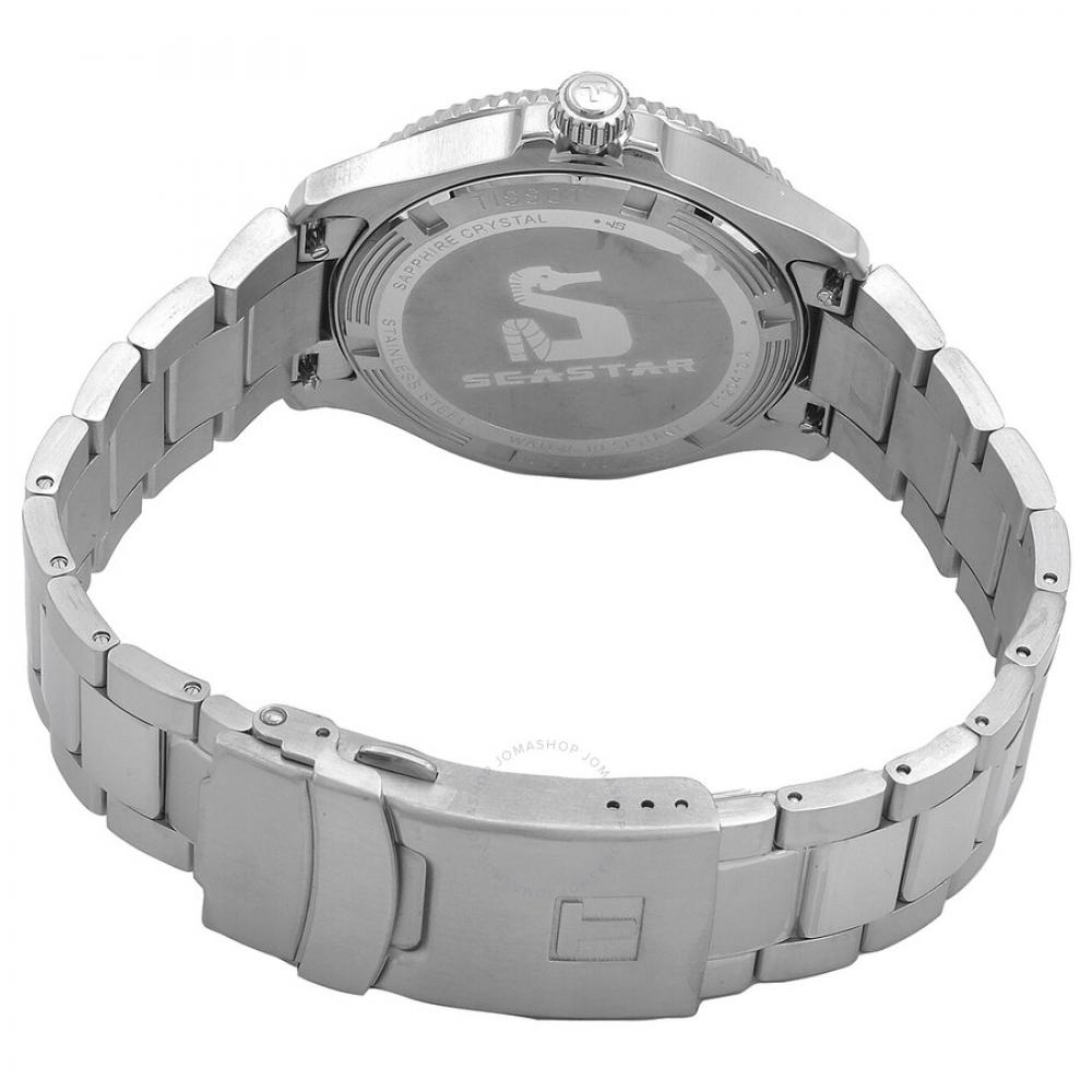 Tissot Мужские кварцевые часы SeaStar с синим циферблатом T120.410.11.041.00