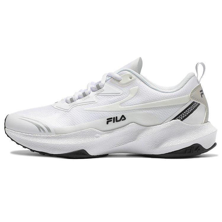 FILA Cushioning Abrasion Resistant Breathable Coverage Low top Running Shoes Unisex White Black 1RM01670D_100