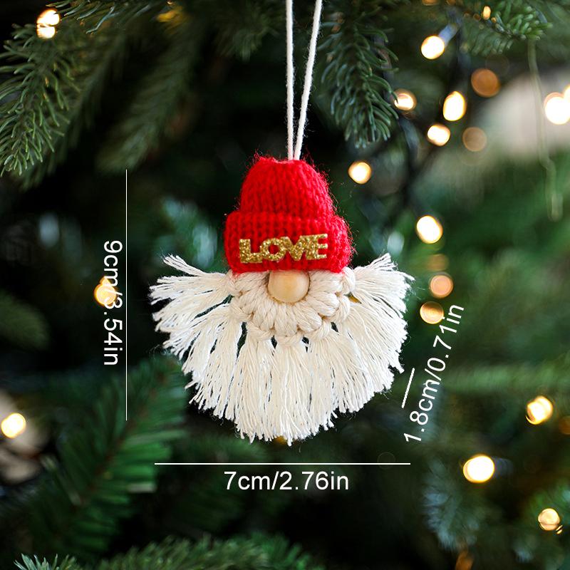 1 шт. Рождественские подвесные украшения шерстяные носки аксессуары ручная вязка сумка подвеска
