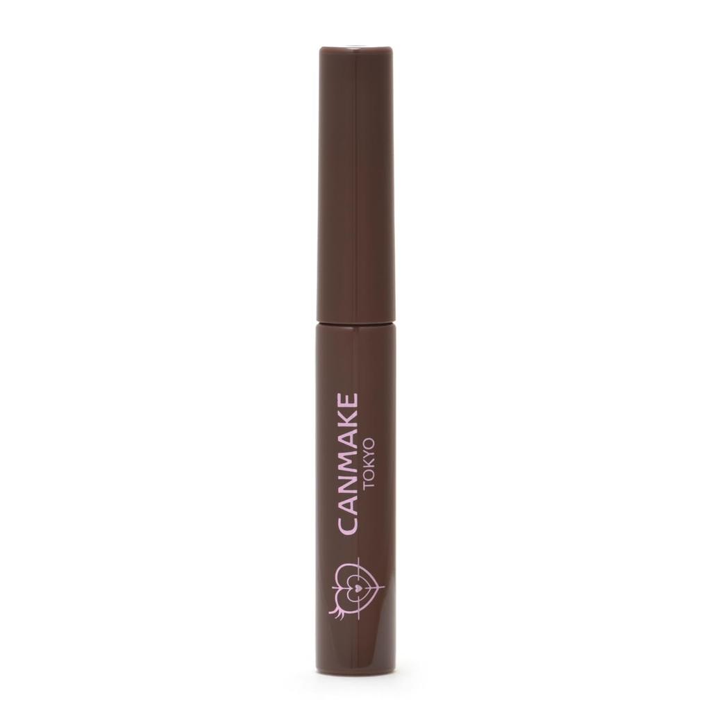 Canmake Curl Sniper Mascara 02 Natural Brown 4.0g Mascara, Curl-holding, Ultra-fine brush, Fiber-free