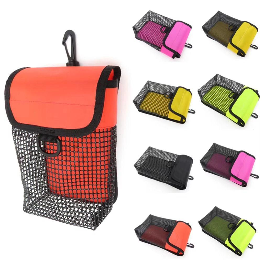20x13x7.3cm Diving Line Wheel Bag Nylon Safety Marker Buoy Holder Durable Storage Pocket Pouch