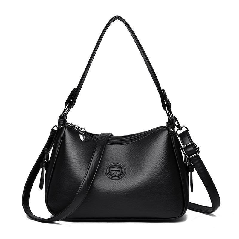 Модная женская сумка через плечо, Сумка-кроссбоди из мягкой ПУ кожи, Однотонная сумка, Подходит для повседневного использования, Шопинга, Поездок на работу