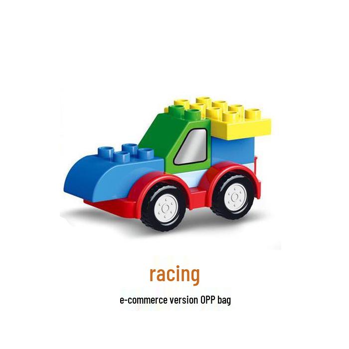 Универсальная инженерная машинка: Подходит для больших кубиков LEGO, Развивает творчество и обучение у детей, Идеально для небольших подарков.