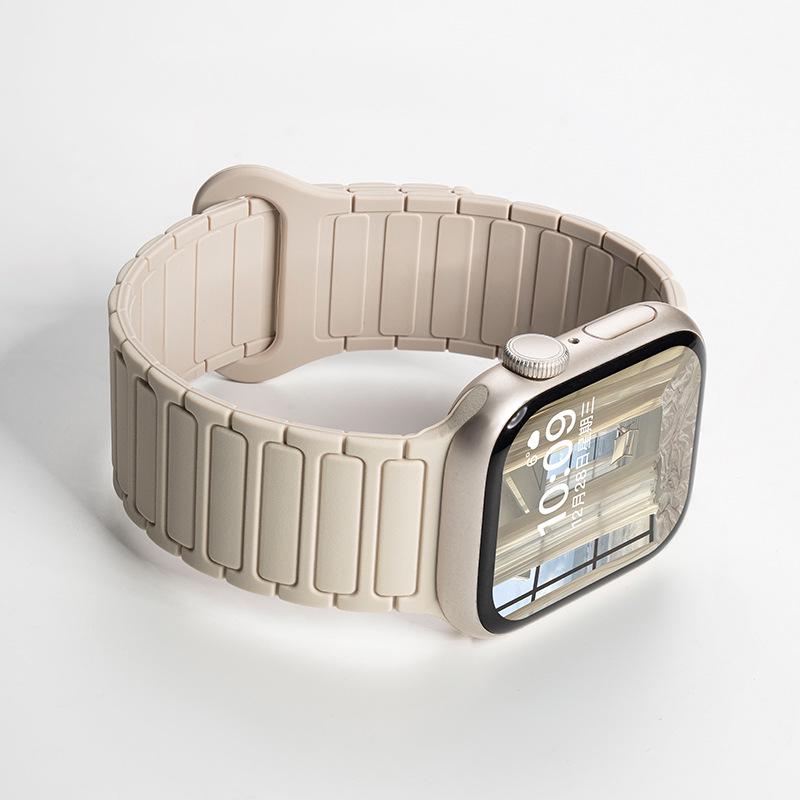 Силиконовый ремешок Jingyi для Apple Watch S7/S8/S9/S11 и iWatch10 с магнитной застежкой