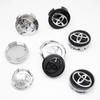 4Pcs 56/62mm Car Wheel Center Hub Cap Rim Cover For Toyota Corolla RAV4 LEVIN Yaris C-HR Camry Prado Prius Car Auto Accessories