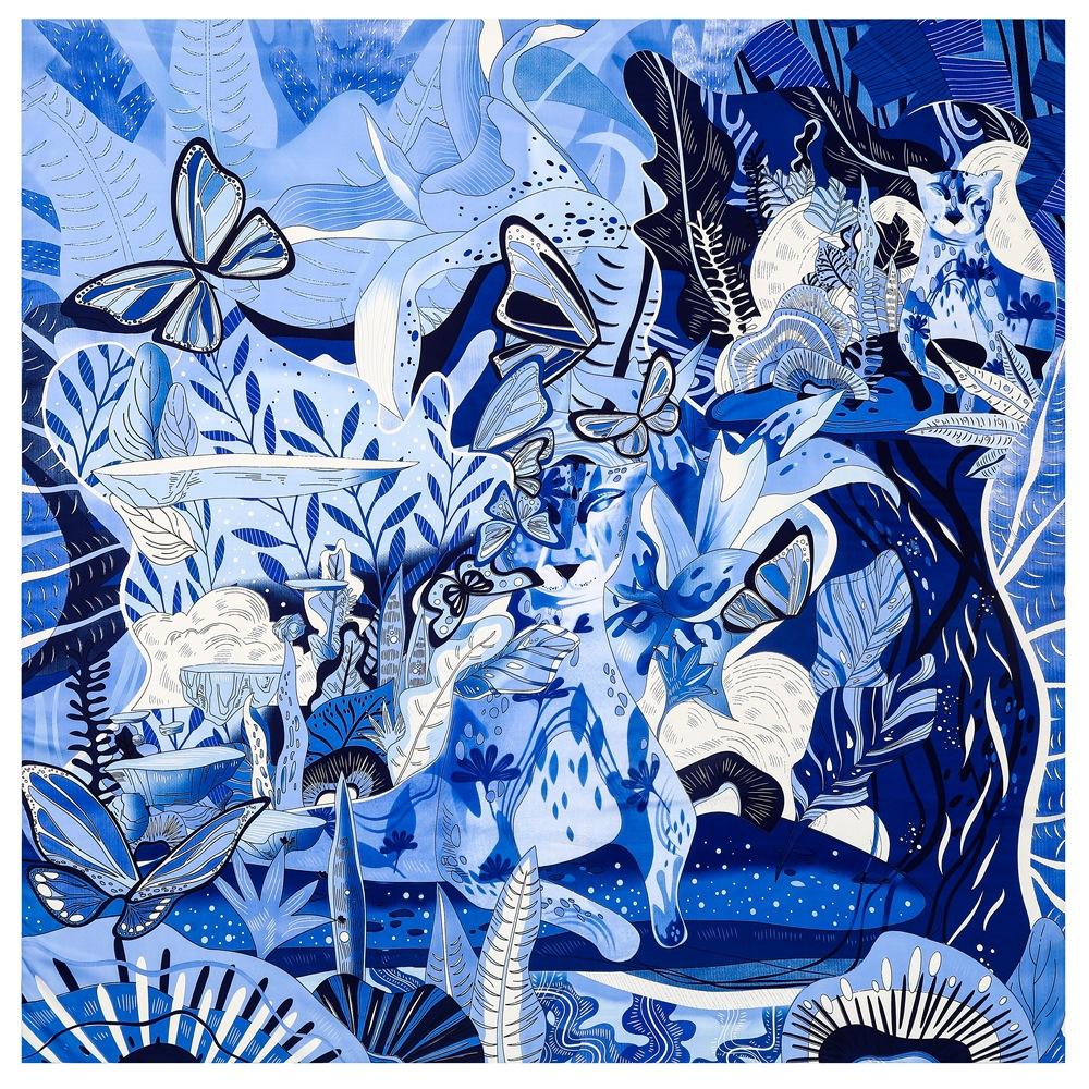 Шелковый платок женский большие шали граффити 130 см квадратные шарфы накидки бандана роскошный платок хиджаб шарф женские фуляры