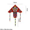 1.2 Meter Children's Curved Edge Kite With High Definition Printing Triangular Kite For Ground Stall And Park