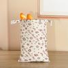 Reusable Fashion Cartoon Bread Shopping Bag with Organic Beeswax Cotton Linen for Homemade Sourdough Storage & Fresh Keeping