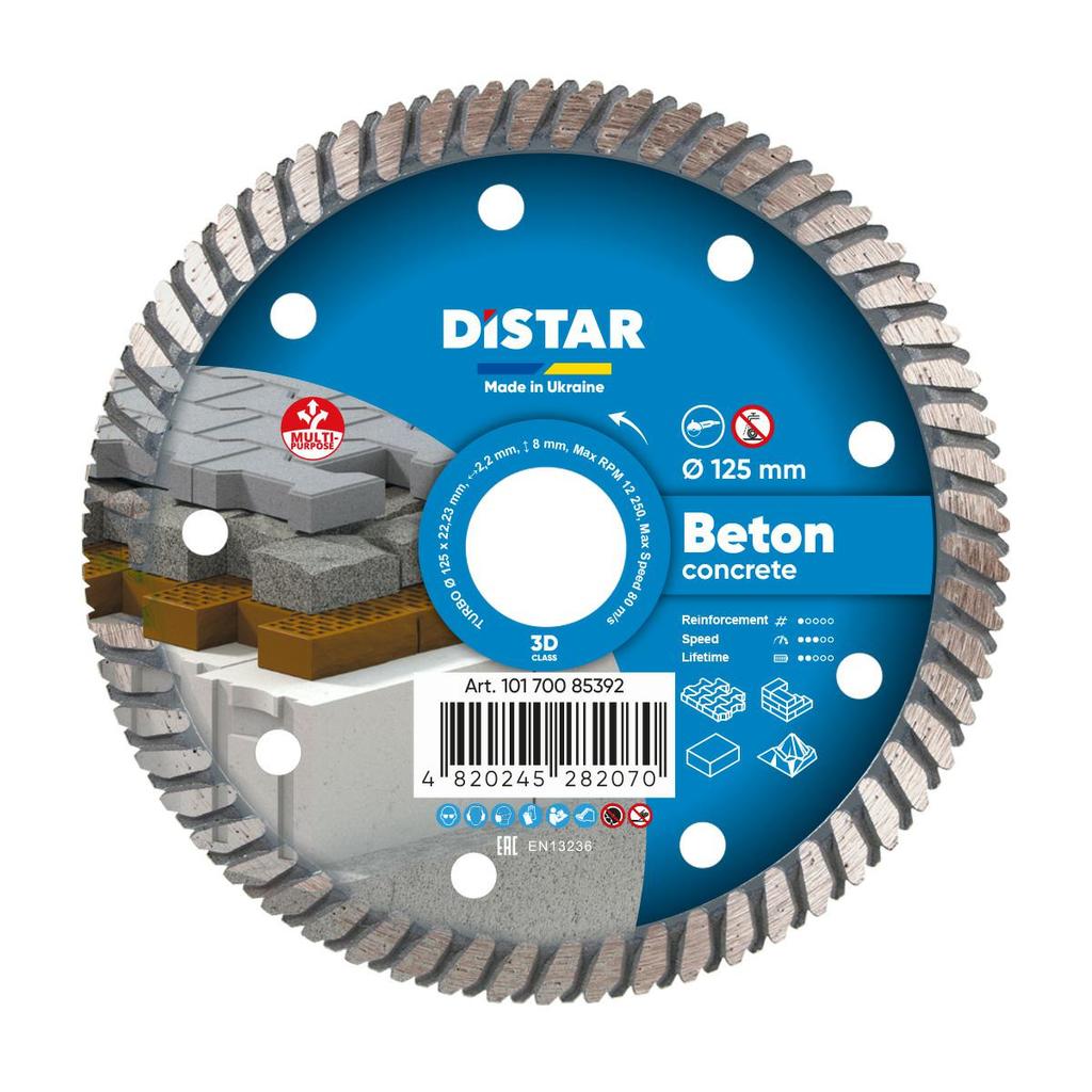 Distar Tarcza Diamentowa Beton Pro 125 X 2,2 X 22,23Mm Turbo