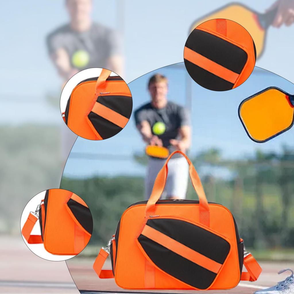 Сумка для пиклбола бадминтона регулируемый плечевой ремень легкая большая водонепроницаемая сумка