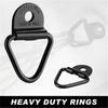 Trucks Black Bolt-on 1000lbs for Trailer V-Ring Bolton Trailers Hook V-Ring Hangers Cargo Tie-Down