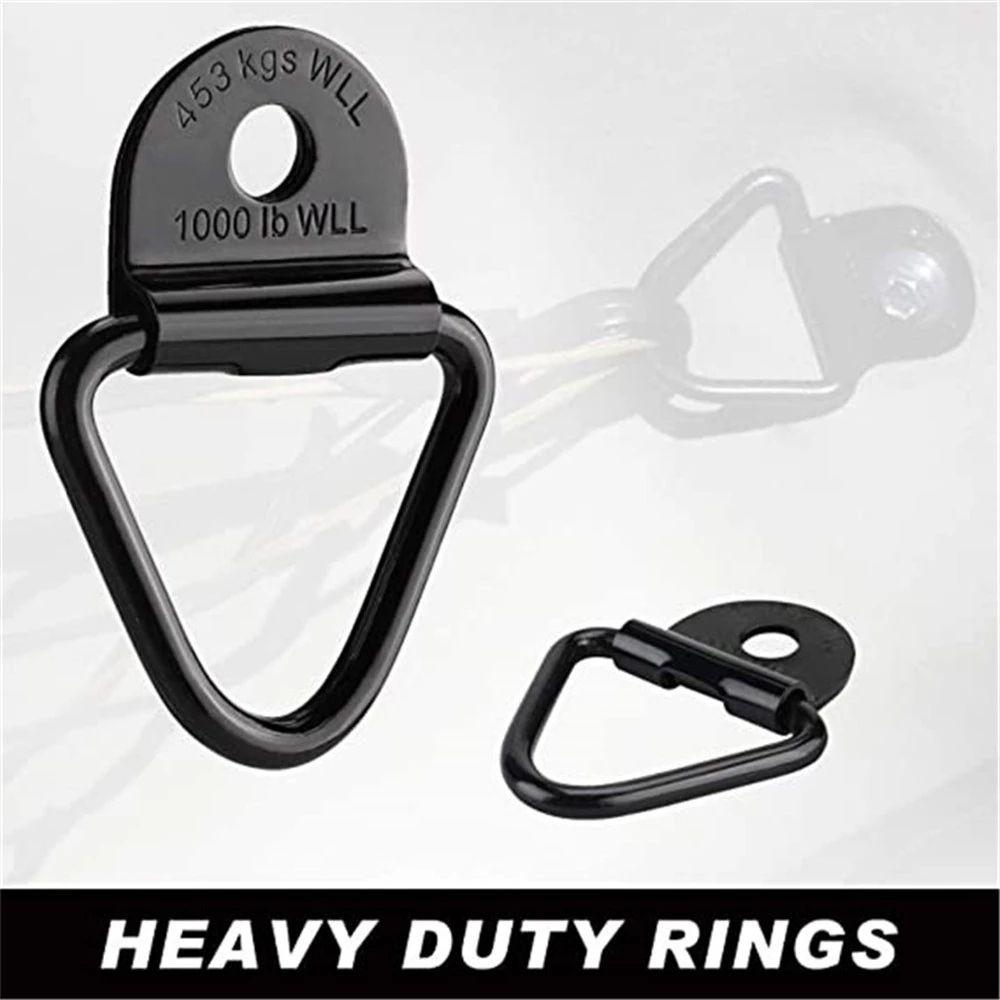Trucks Black Bolt-on 1000lbs for Trailer V-Ring Bolton Trailers Hook V-Ring Hangers Cargo Tie-Down