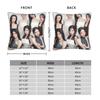 Подушка с принтом группы Babymonsters в стиле K-pop, полиэстер, чехол для подушки, декоративный чехол для диванной подушки, домашний, на молнии, 40x40 см