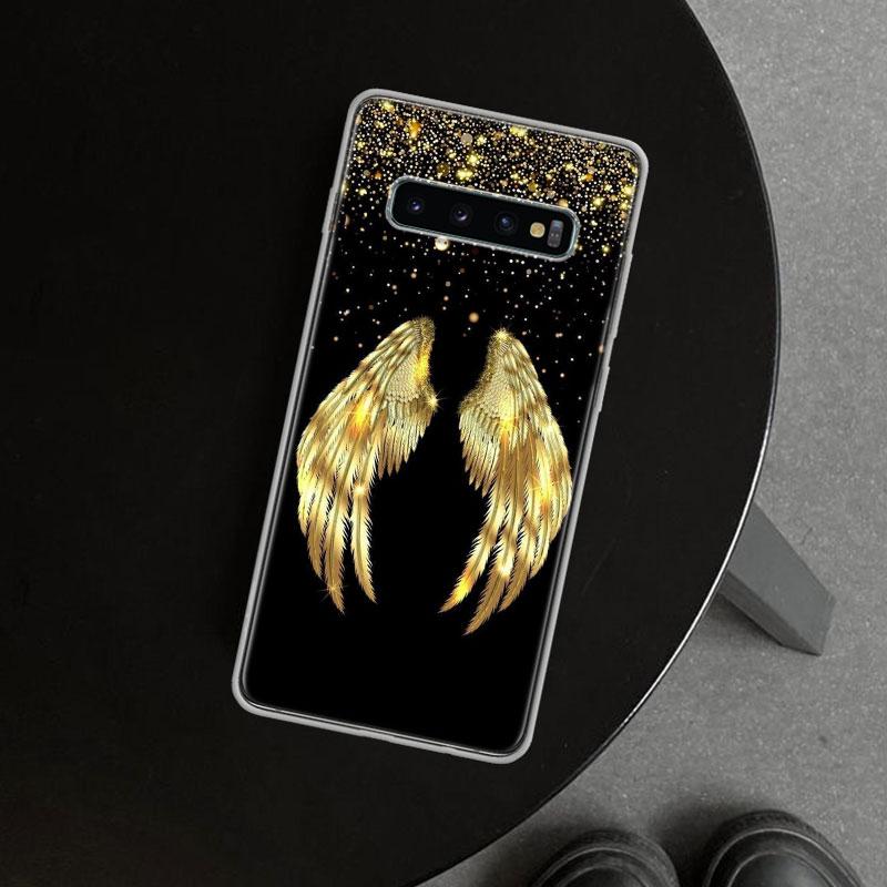 Чехол для телефона Ангельские Крылья Демонические Крылья для Samsung Galaxy S26 S25 Edge S24 S23 Ultra S22 Plus S21 FE S20 + Художественный Индивидуальный Funda