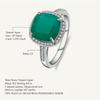 Gb 5 .22ct Natural Noble Green Agate Gemstone Classic Rings For Women 925 Sterling Silver Wedding Band Fine Jewelry
