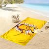 Happy Pikachu Print Beach Towel, Large Soft Quick Dry Towel for Beach Camping Swimming
