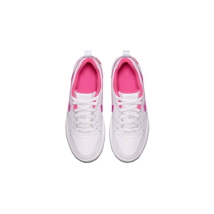 (GS) Nike Court Borough Low 'White Pink Blast' Kids' 845104-100